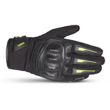 BELA DRIFT Moto Textil Luvas Preto Amarelo Fluorescente