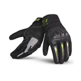 BELA DRIFT Moto Textil Luvas Preto Amarelo Fluorescente