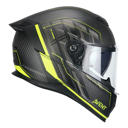 CGM 361 AVENT PRO SPORT Motorcycle Integral Casco Amarillo Carbon Fluo Matte – 2 – Maximomoto PT