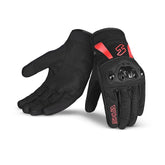 SHUA SHOT Moto Textil Luvas Preto Vermelho – Maximomoto PT