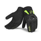 SHUA SHOT Senhora Moto Textil Curto Luva Preto Amarelo