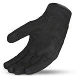 SHUA SHOT Moto Textil Curto Luvas Preto Laranja