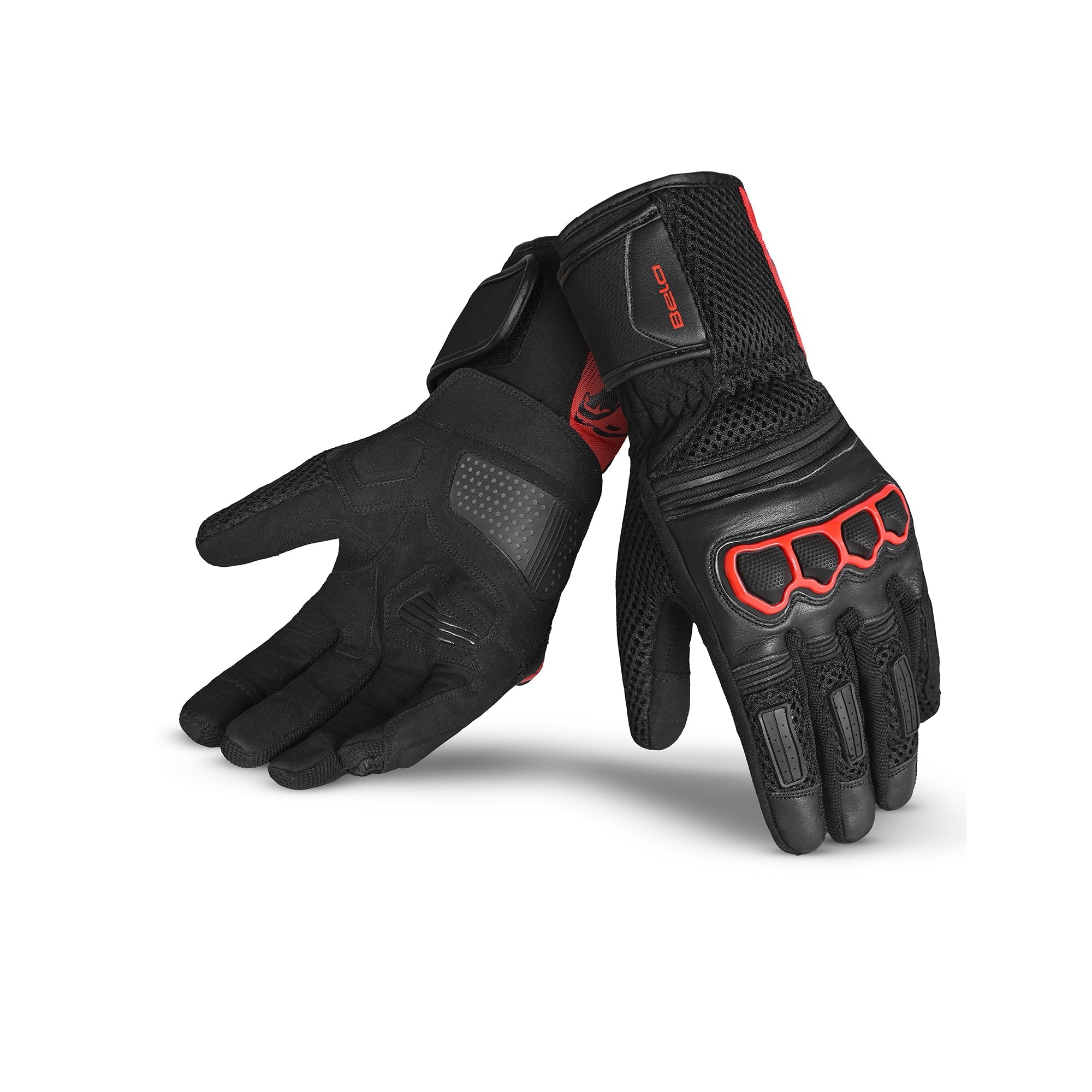 BELA TWIX Motorcycle Ladies Textile Gloves Black Red – 1 – Maximomoto PT