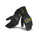 BELA TWIX Moto Textile Luvas Homem Preto Fluorescente Amarelo