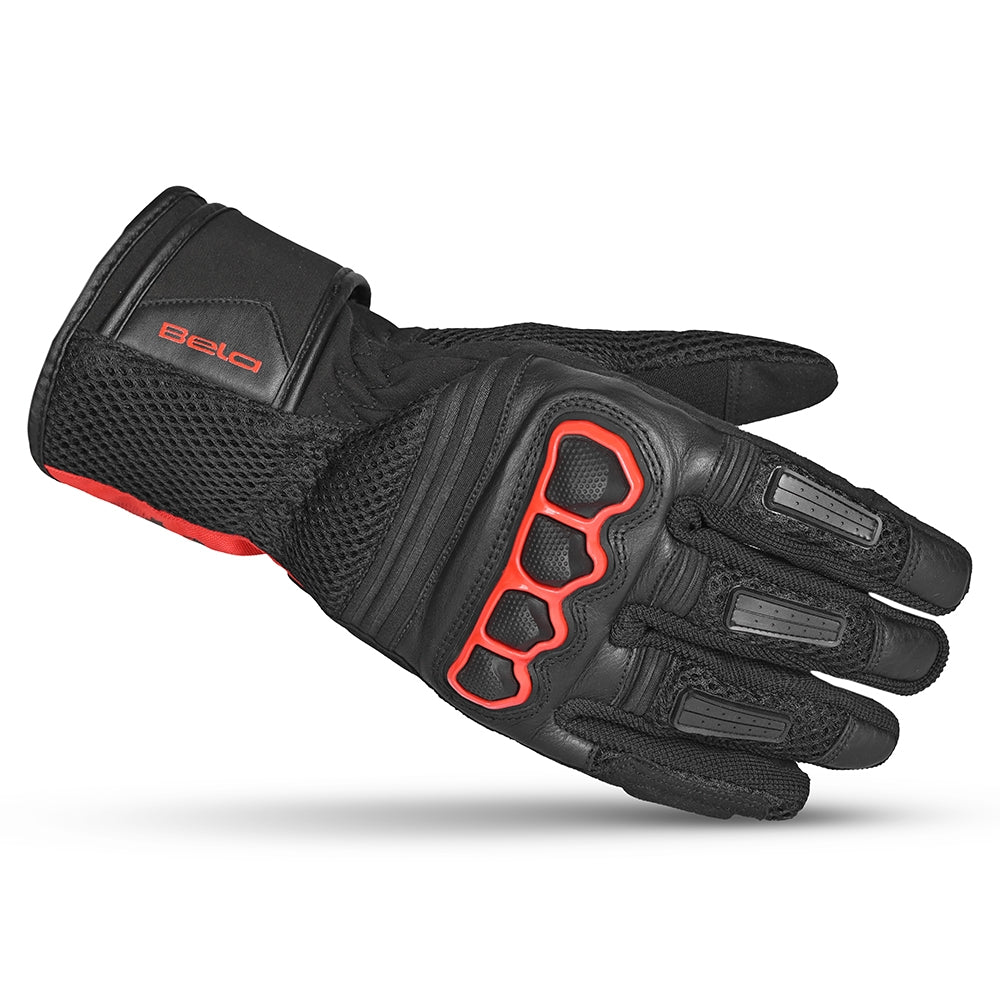 BELA TWIX Motorcycle Ladies Textile Gloves Black Red – 2 – Maximomoto PT