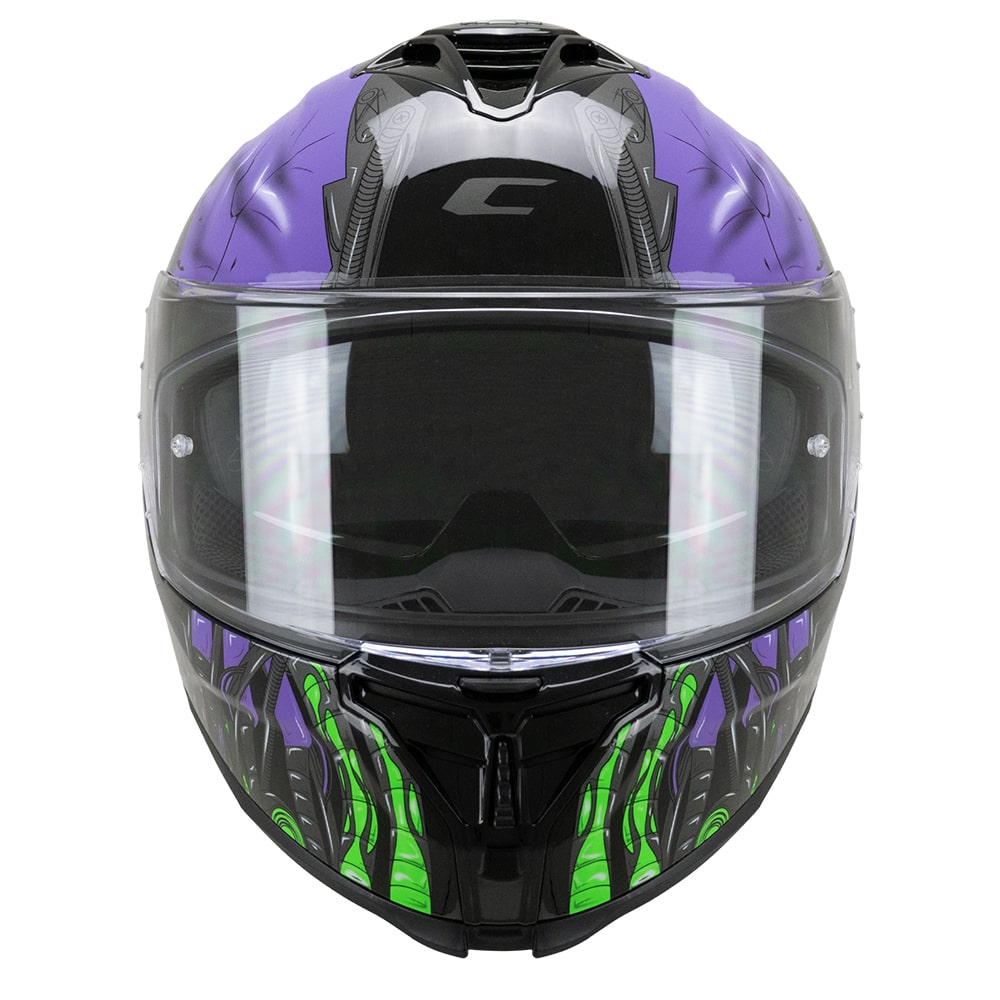 CGM SHOT VILLAIN 363R Moto Intrgral Capacete Preto Verde Roxo – 3 – Maximomoto PT