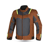 R-TECH SPIRAL MESH Moto Casacos Marrom Cinza Amarelo Fluo