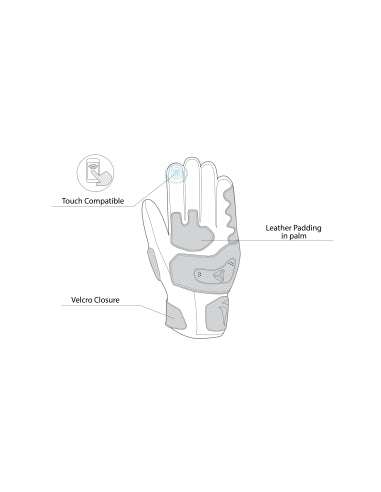 R-TECH ROBO Moto Homem Couro Luvas Preto Azul – 5 – Maximomoto PT