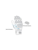 R-TECH ROBO Moto Homem Couro Luvas Preto Azul