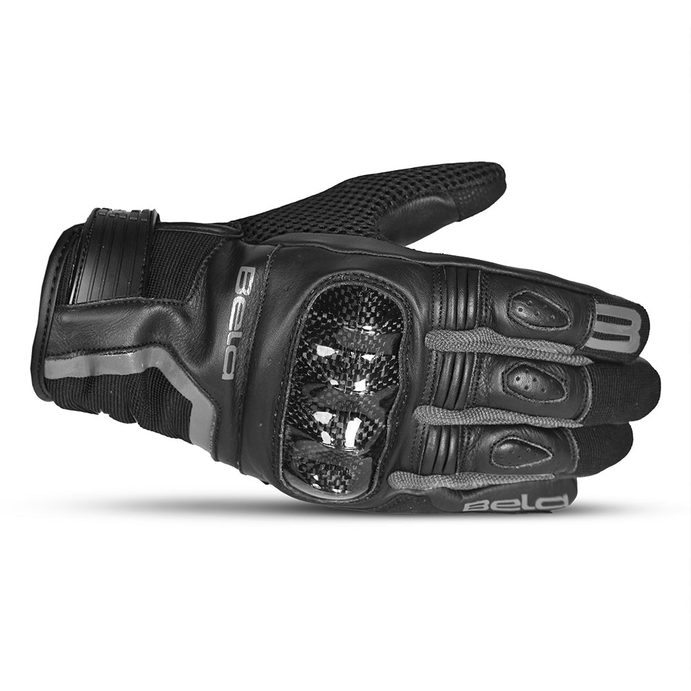BELA AIR FLOW Motorcycle Leather Gloves Black Gray – 2 – Maximomoto PT