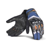 BELA DARING Men's Motorcycle Textile Gloves Blue Orange – Maximomoto PT