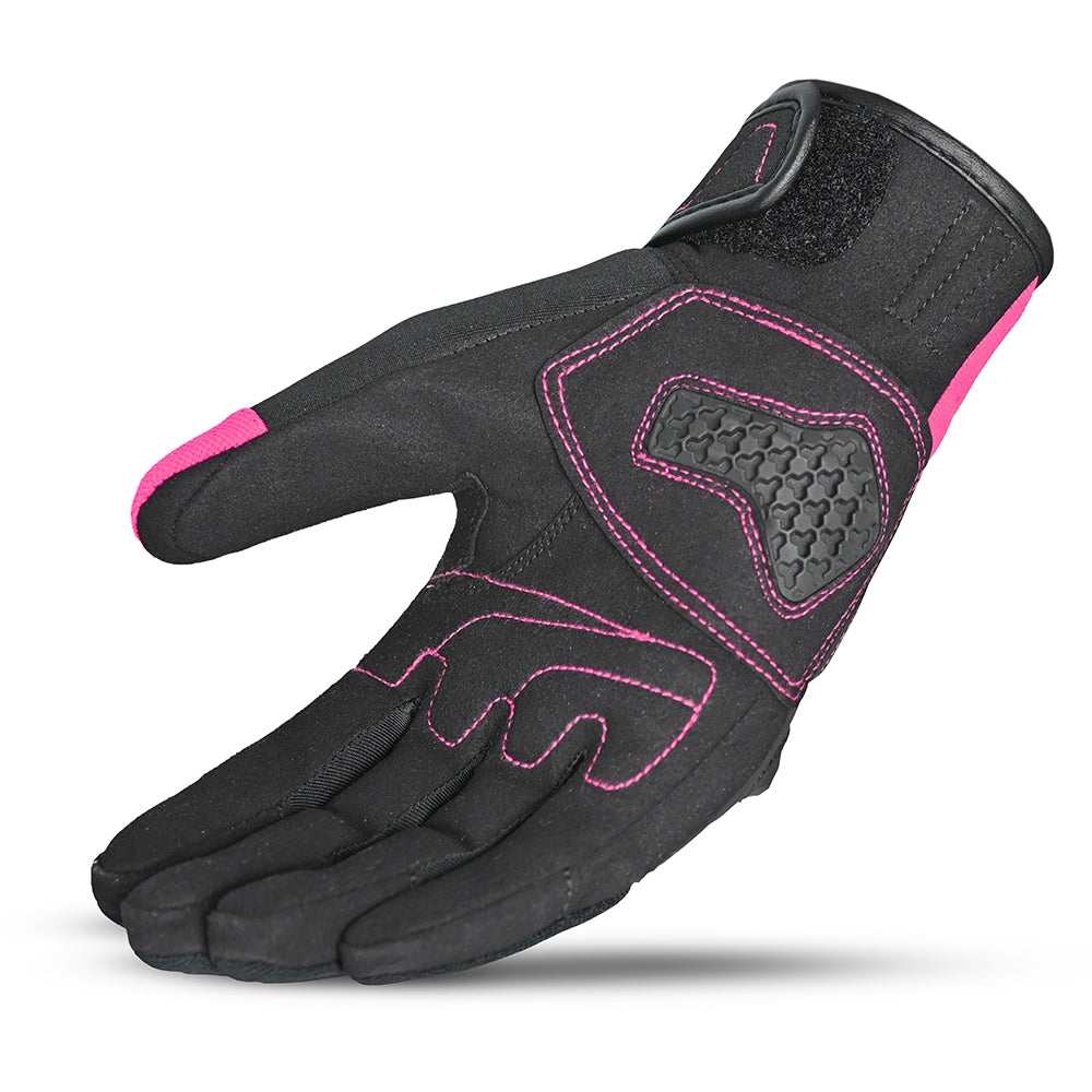BELA STAR Ladies Motorcycle Textile Gloves Black Pink – 4 – Maximomoto PT
