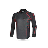 R-TECH JACK Térmico Textil Corta Vento Camisa Preto Vermelho