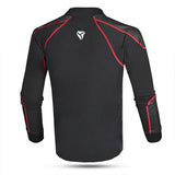 R-TECH JACK Térmico Textil Corta Vento Camisa Preto Vermelho