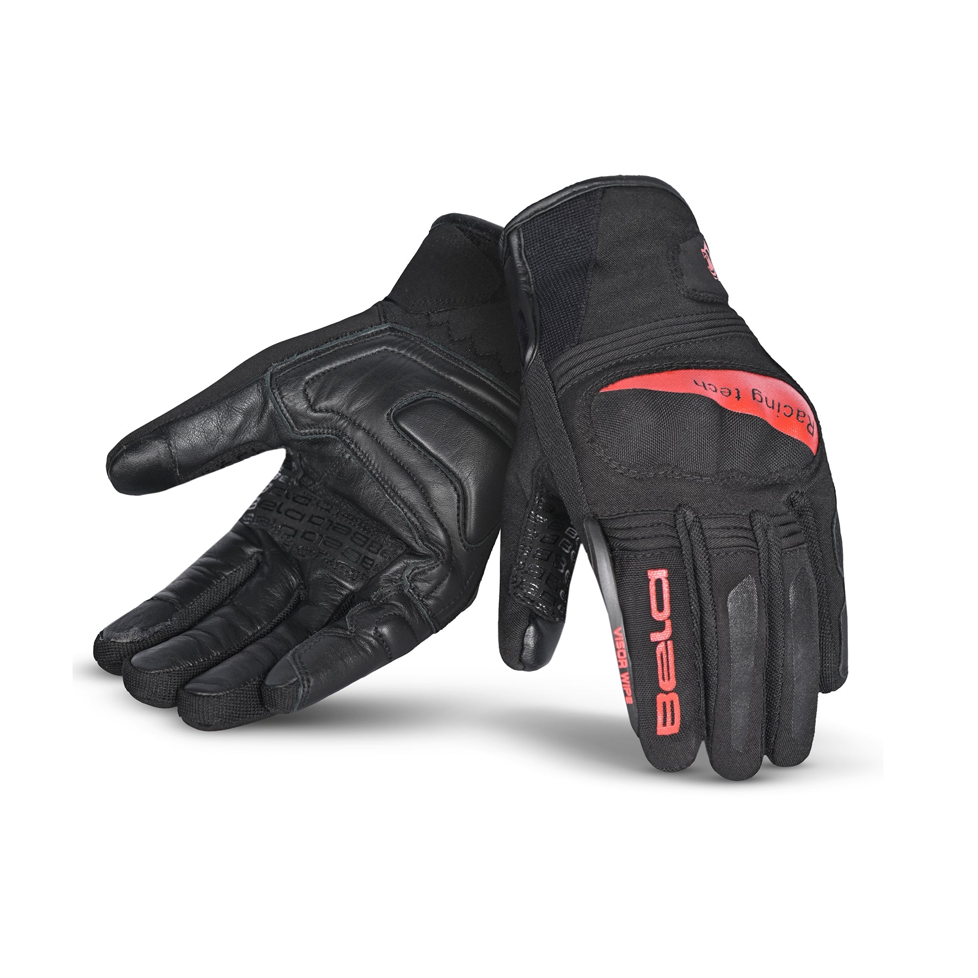 BELA BOOM WINTER WP Moto Senhora Textil Luvas Preto Vermelho