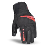 BELA BOOM WINTER WP Moto Senhora Textil Luvas Preto Vermelho