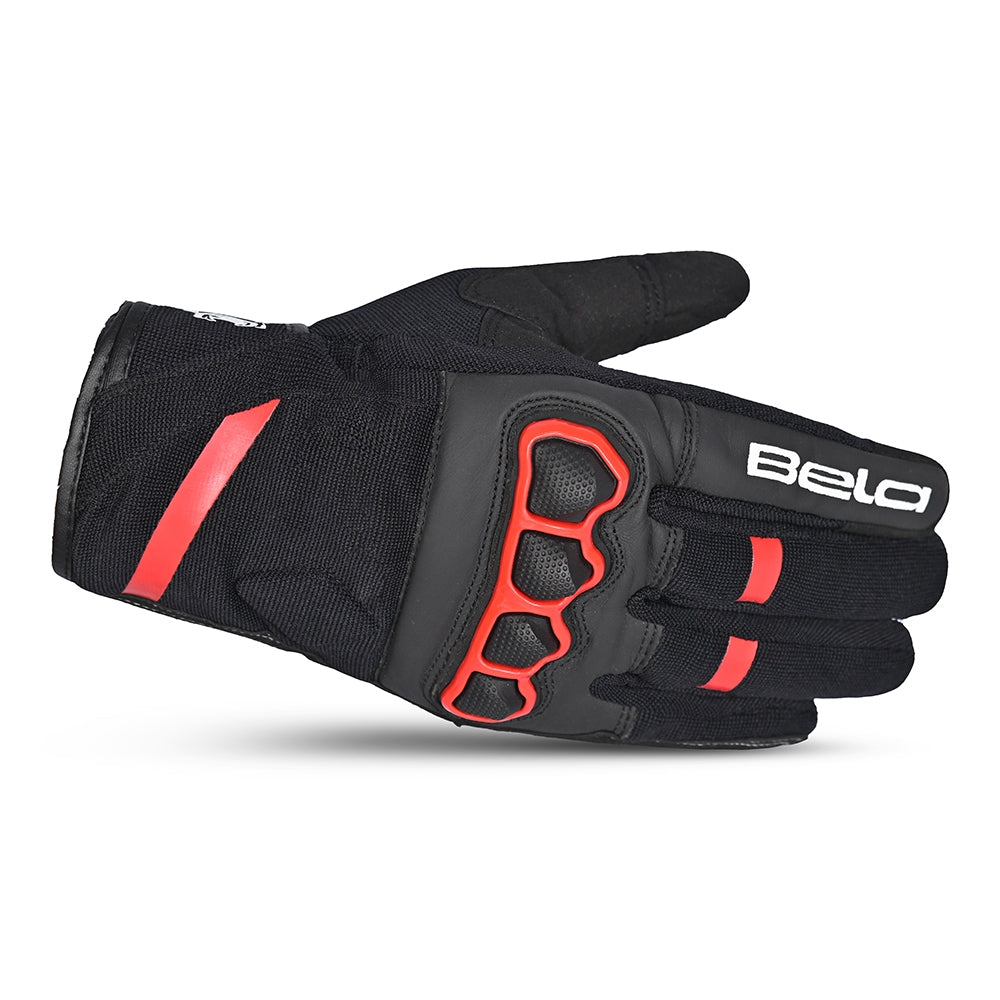 BELA TRACKER WINTER WP Moto Textil Luvas Preto Vermelho