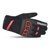 BELA TRACKER WINTER WP Moto Textil Luvas Preto Vermelho