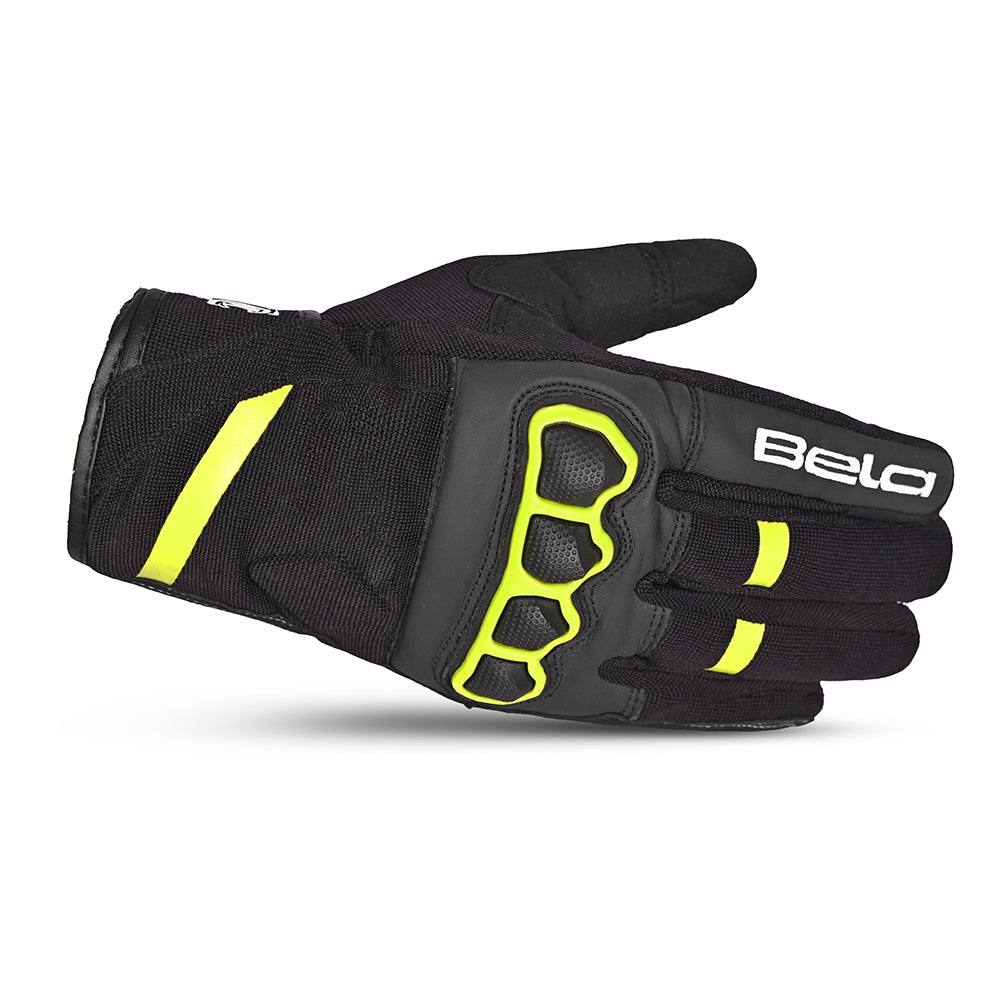 BELA - Guante Textil Tracker Winter WP Negro/Amarillo Fluor - SECURTEX MOTOR S.L (t/a MaximoMoto)