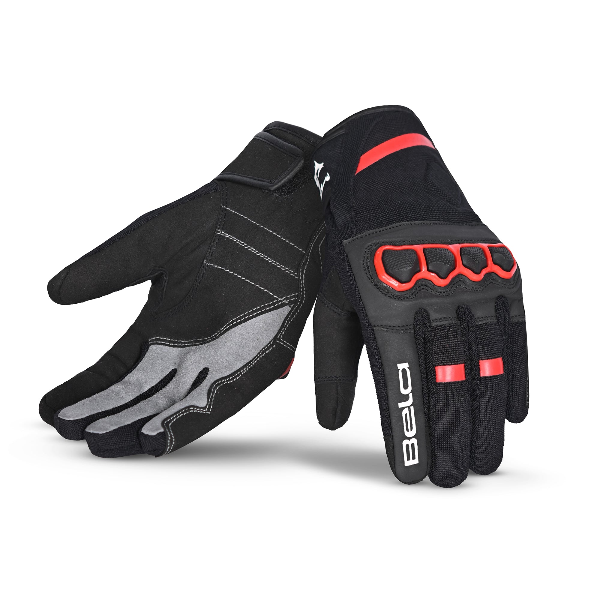 BELA TRACKER WINTER WP Moto Textil Luvas Preto Vermelho