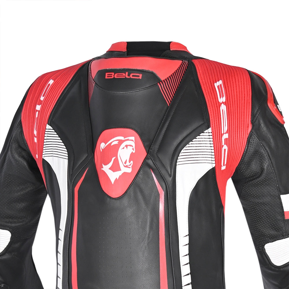 BELA X RACE 1 PC Couro Moto Fatos Preto Branco Vermelho – 6 – Maximomoto PT