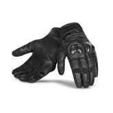 R-TECH FALCON Motorcycle Leather Summer Gloves Black – Maximomoto PT