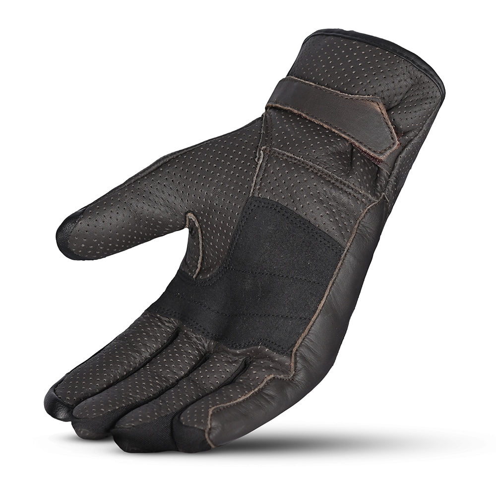 BELA IMPACT Moto Senhora Couro Luvas Marrón
