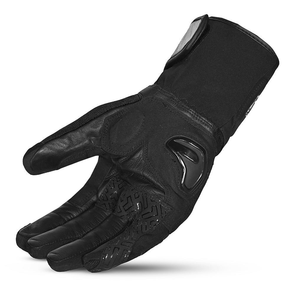BELA HIGHWAY WINTER WP Moto Couro Luvas Preta