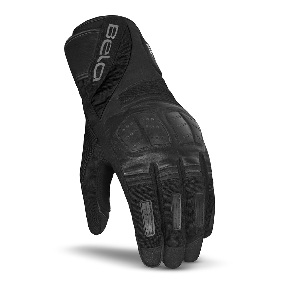 BELA HIGHWAY WINTER WP Moto Senhora Couro Luvas Preto