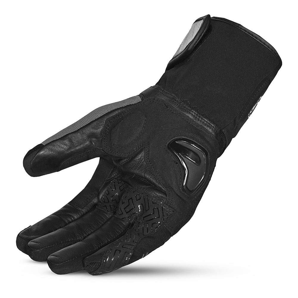 BELA HIGHWAY WINTER WP Moto Couro Luvas Preto Cinza
