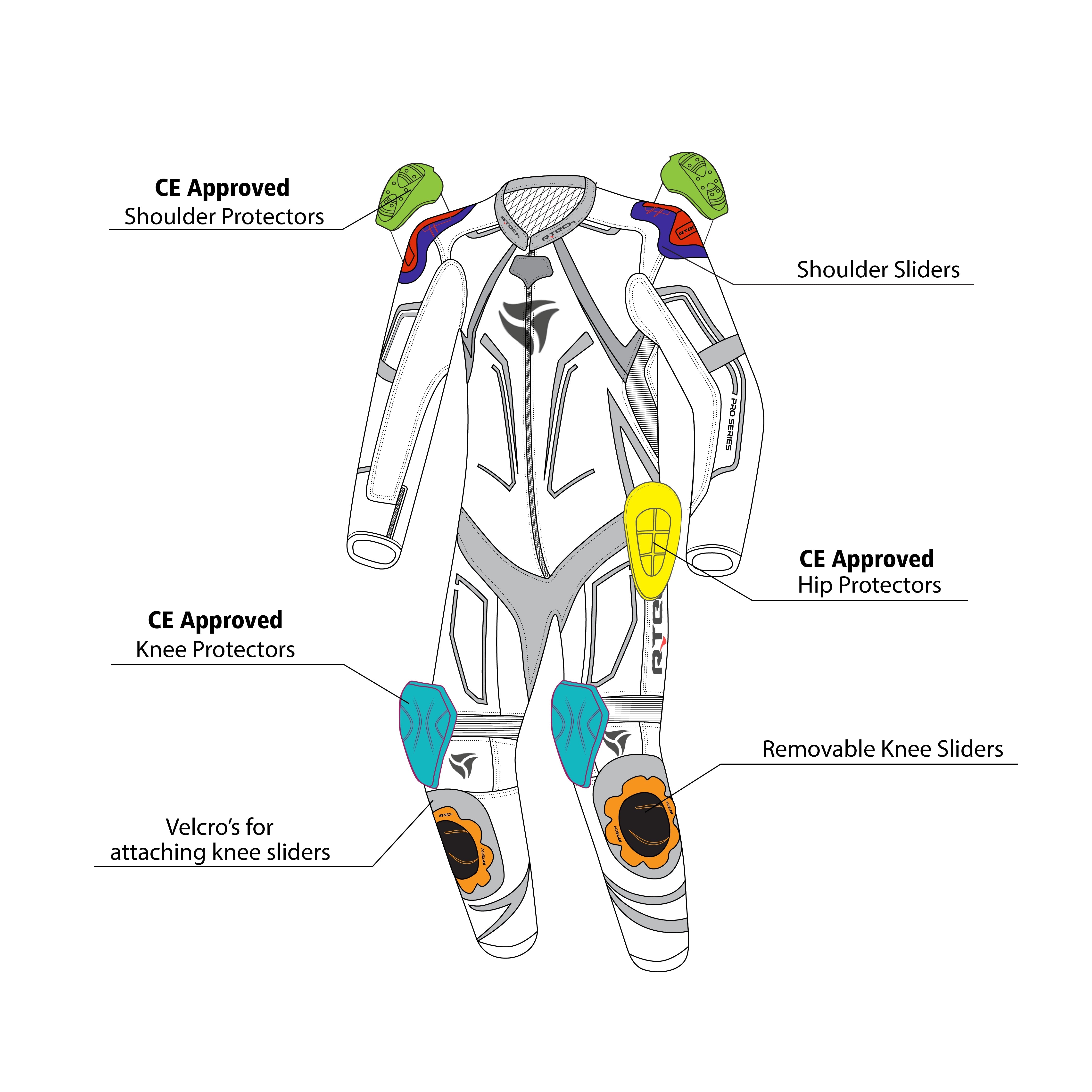 R-TECH Mono 1 PC RisingStar Azul Amarillo Fluor