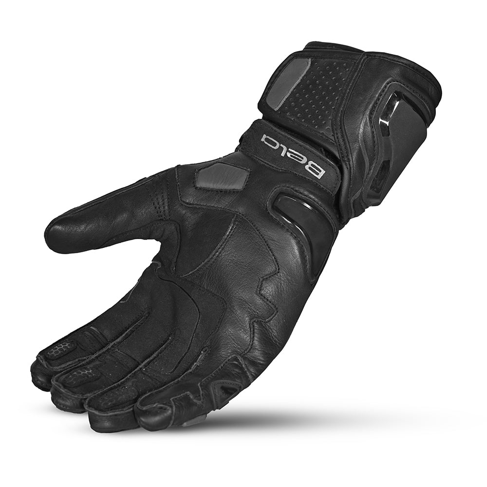 BELA VENOM RS Corrida Homem Moto Couro Luvas Preto Cinza
