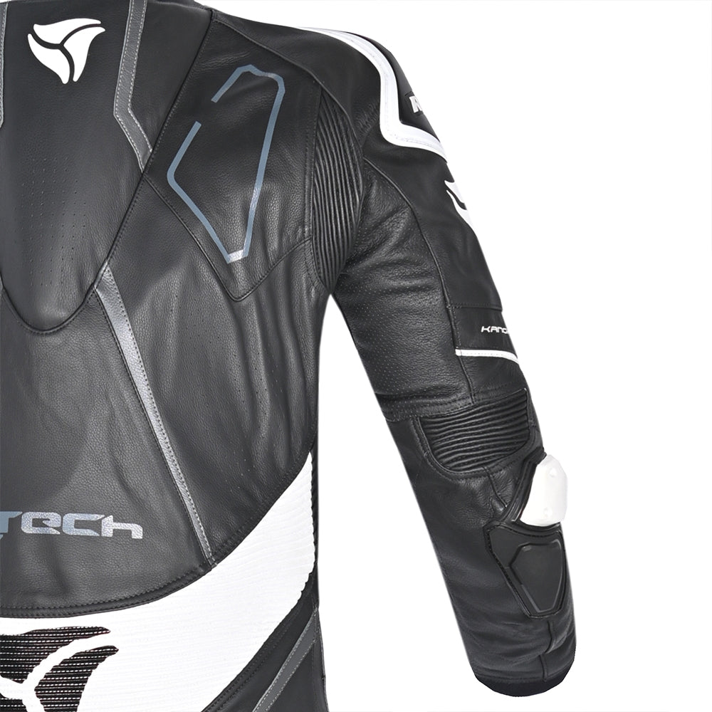 R-TECH RISING STAR 1 PC Motorcycle Suits Black White – 6 – Maximomoto PT