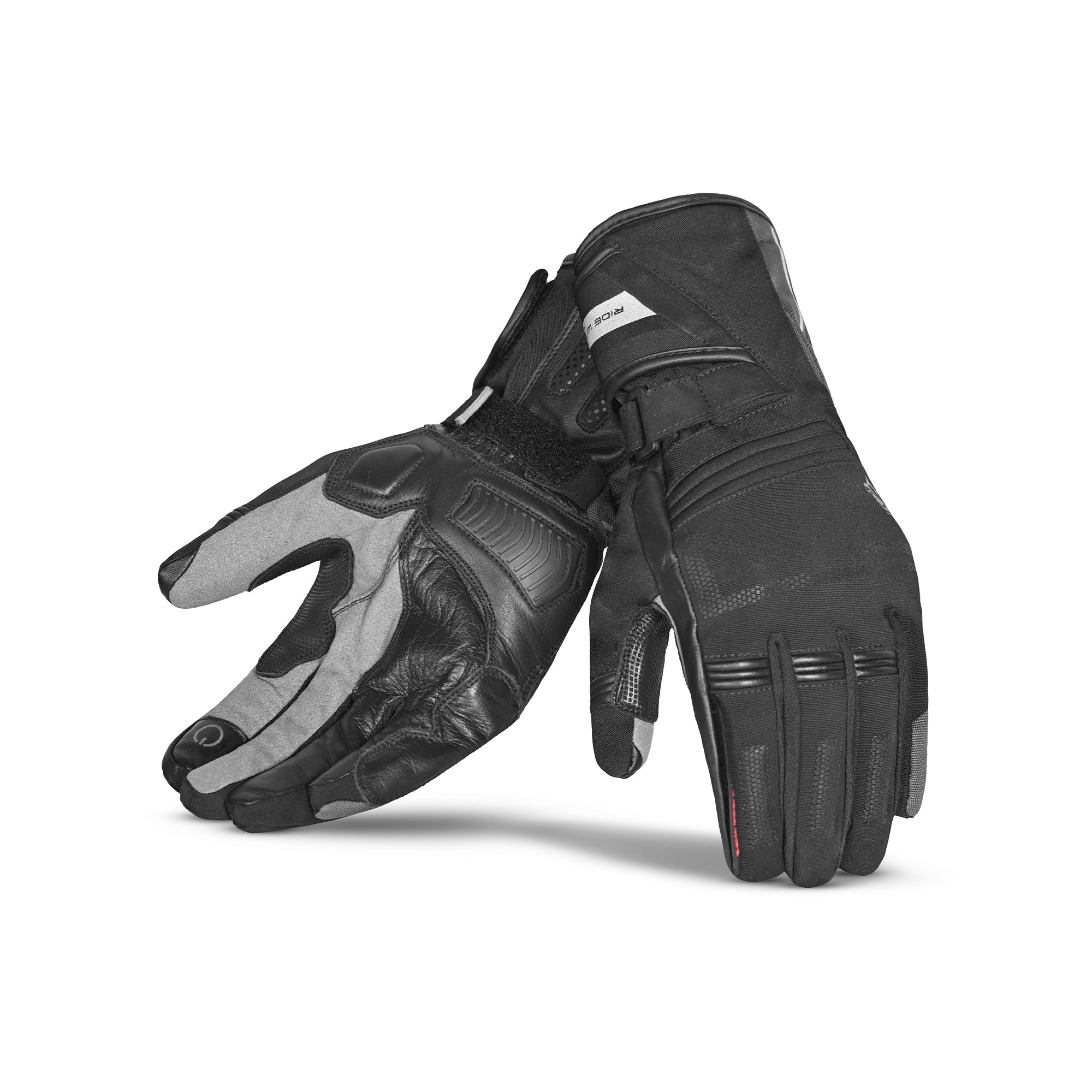 BELA IGLO WINTER WP Moto Textil Luvas Preto Cinza
