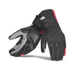 BELA IGLO WINTER WP Moto Textil Luvas Preto Vermelho Fluor