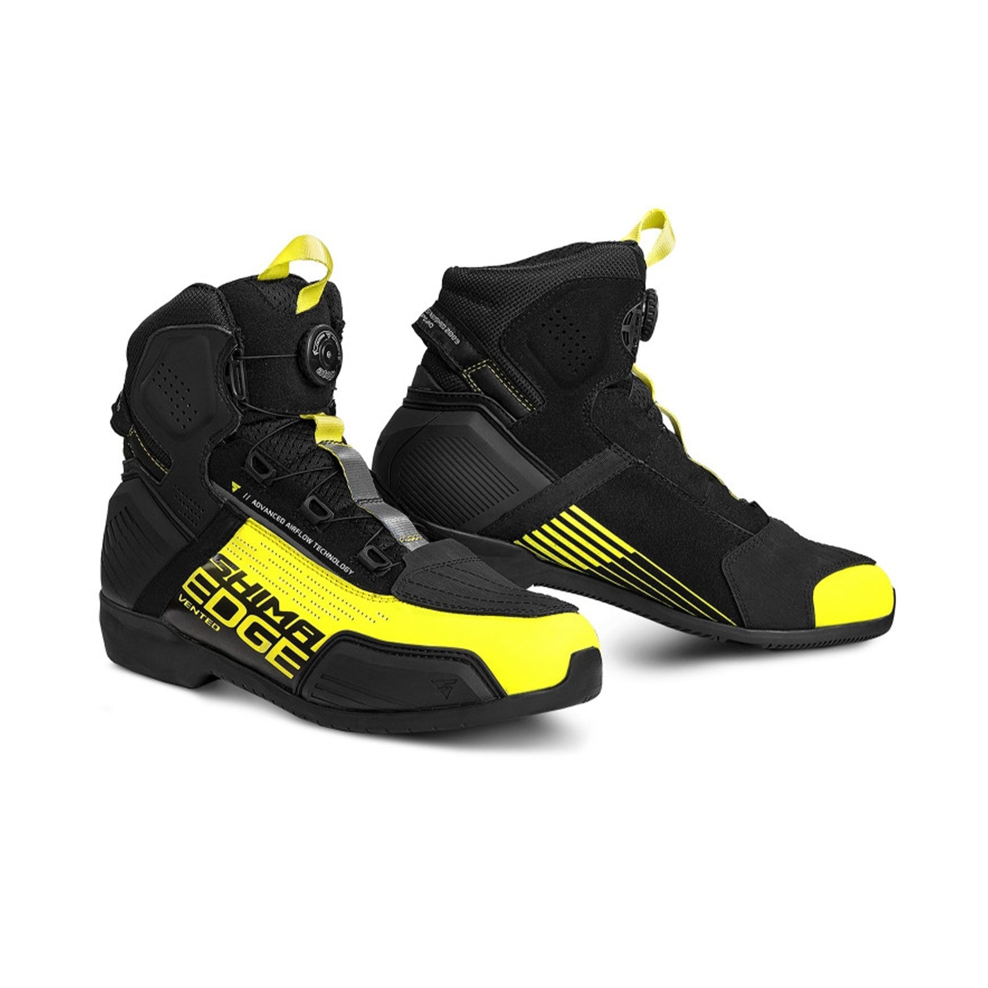 SHIMA EDGE VENTED Moto Urban Homem Botas Amarelo Preto – 1 – Maximomoto PT