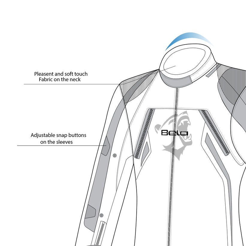 BELA ELANUR Women's Motorcycle Textile Jackets Black Anthracite Pink – 9 – Maximomoto PT