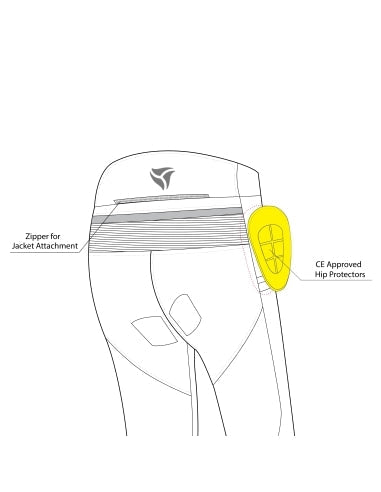 R-TECH SPIRAL Moto Textil Calças Preto Vermelho – 6 – Maximomoto PT