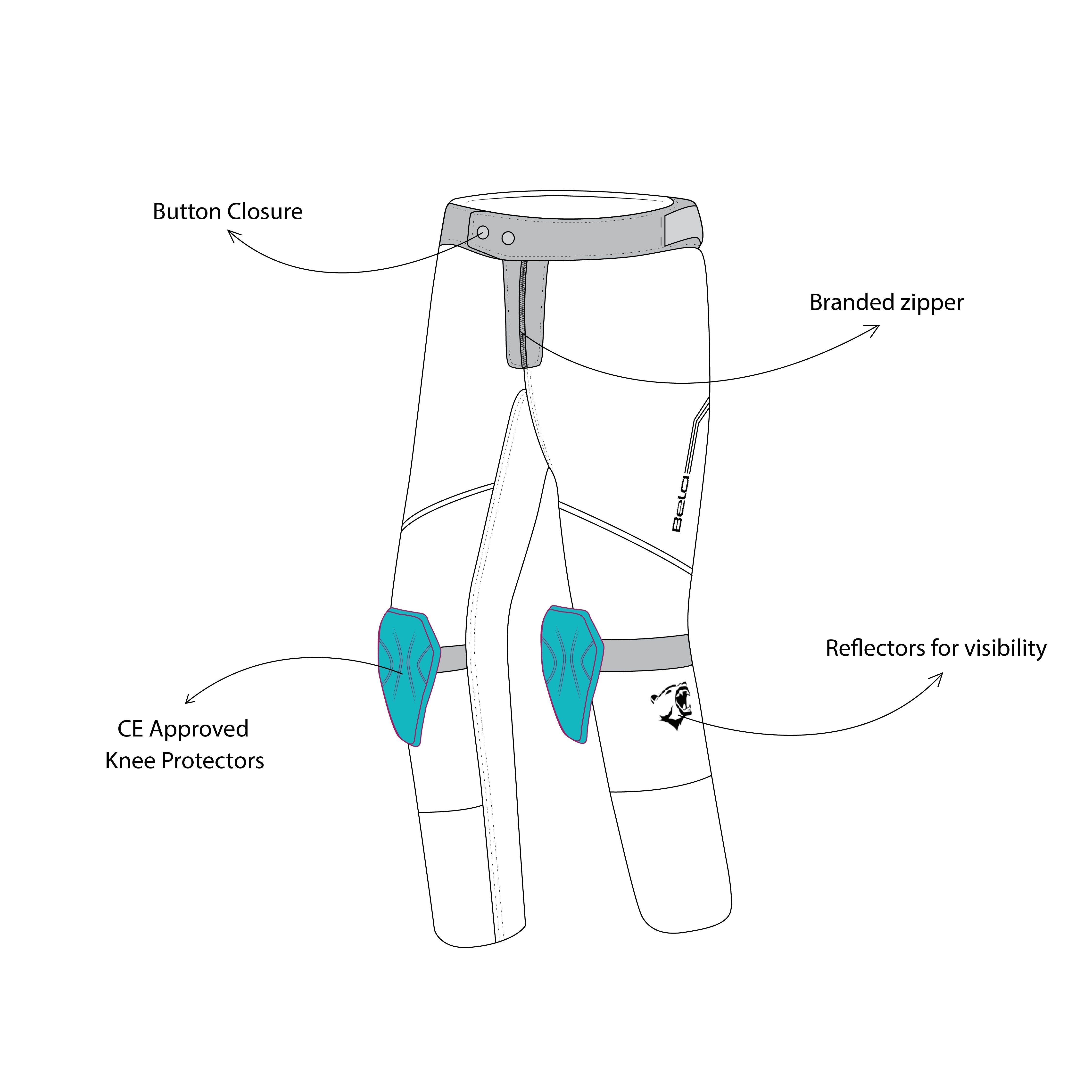 BELA SNOW TOUR Motorcycle Textile Pants Black – 9 – Maximomoto PT