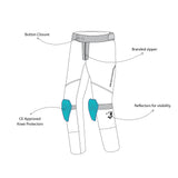 BELA SNOW TOUR Moto Textil Calcas Fluor Antracito Preta Gelada