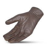 BELA CAFÉ AIR Moto Senhora Couro Luvas Marrón