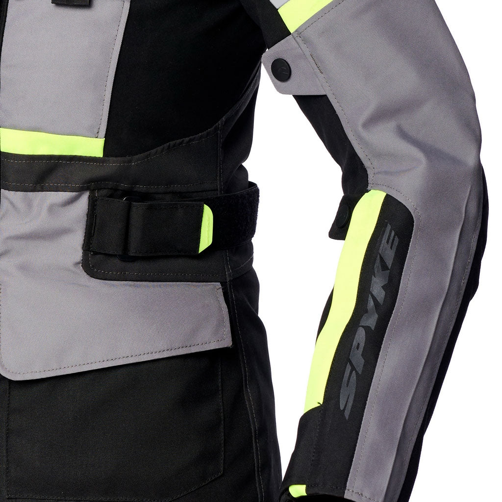SPYKE EQUATOR DRY TECHNO Moto Senhora Casacos Cinza Antra Amarelo