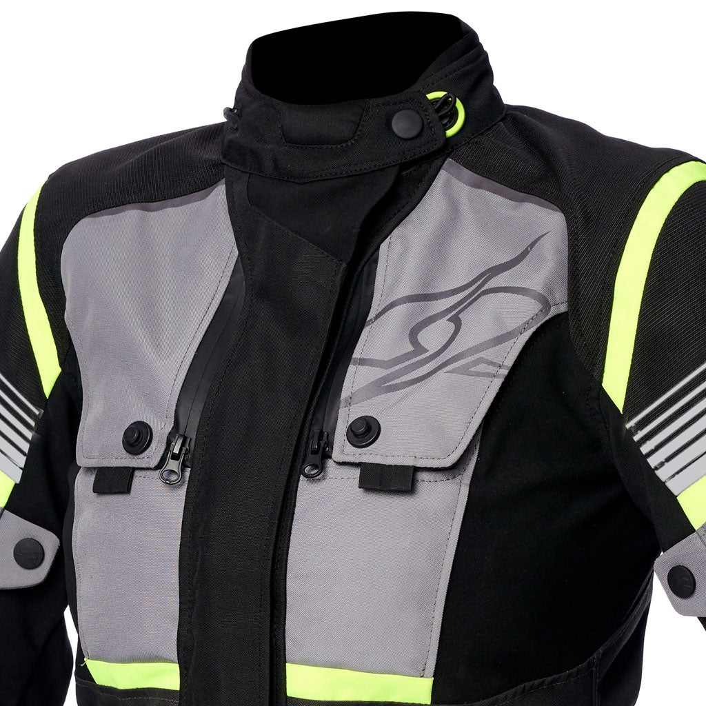 SPYKE EQUATOR DRY TECHNO Moto Senhora Casacos Cinza Antra Amarelo