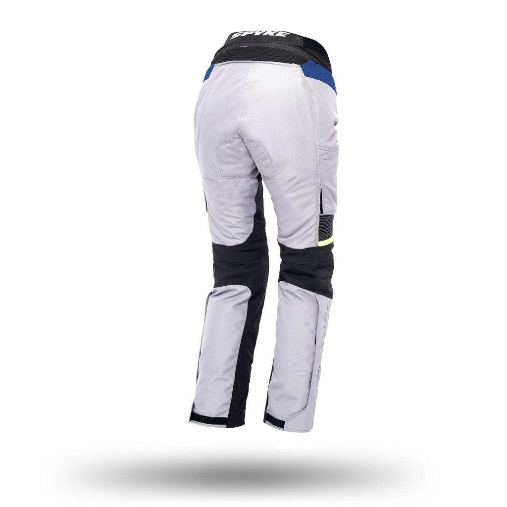 SPYKE EQUATOR DRY TECHNO Moto Senhora Calcas Cinza Azul Amarelo
