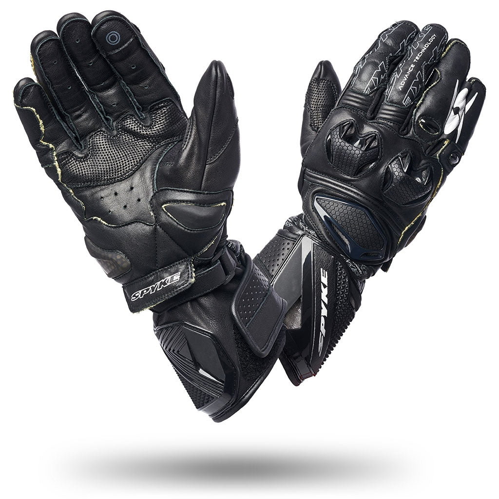 SPYKE Tech Pro Racing Man Luvas Negro