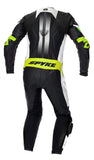 SPYKE - ESTORIL RACE 1PC SUIT BLACK/WHITE/FLUO YELLOW - SECURTEX MOTOR S.L (t/a MaximoMoto)
