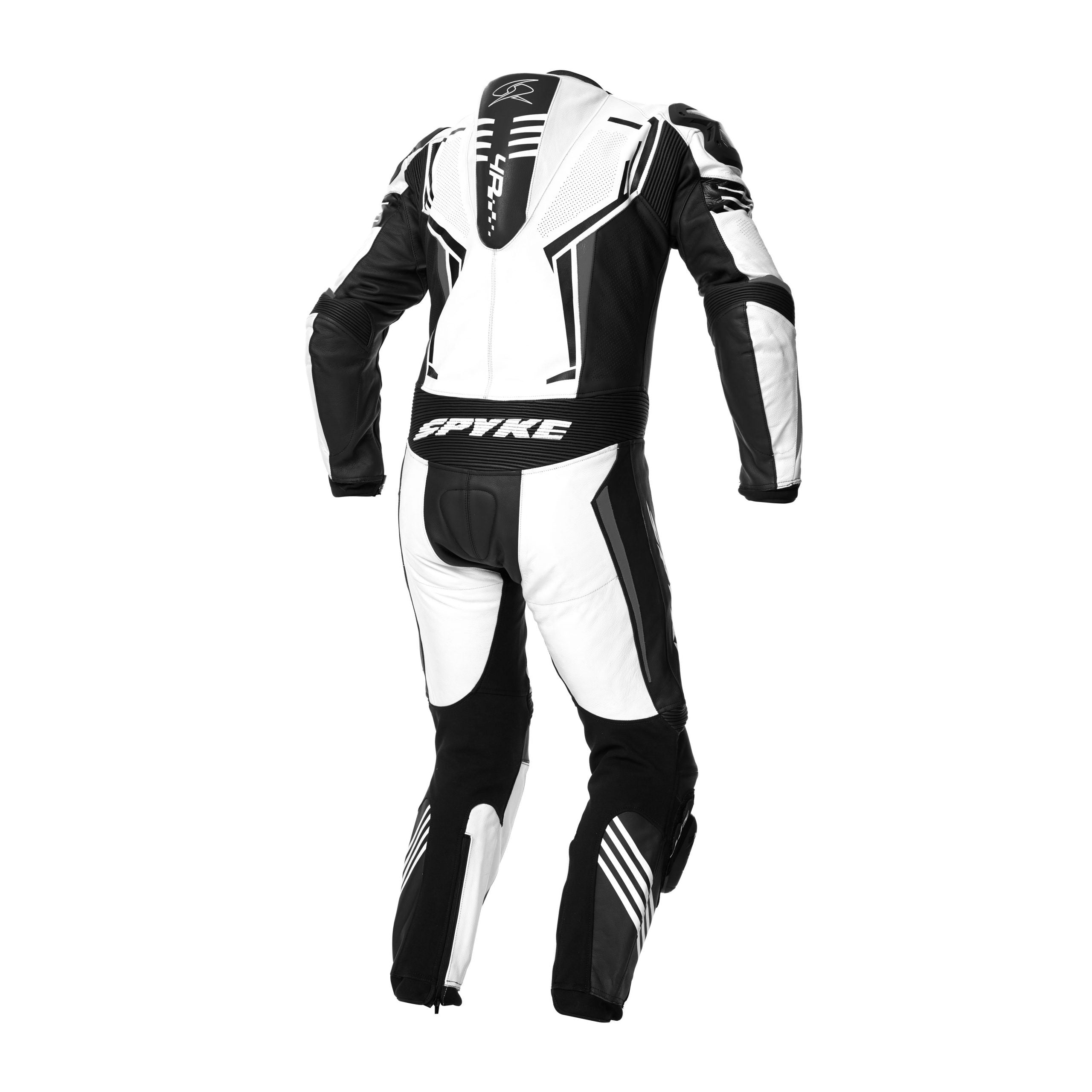 SPYKE ASSEN RACE 2.0 1 PC Moto Homem Fatos Branco Preto – 2 – Maximomoto PT