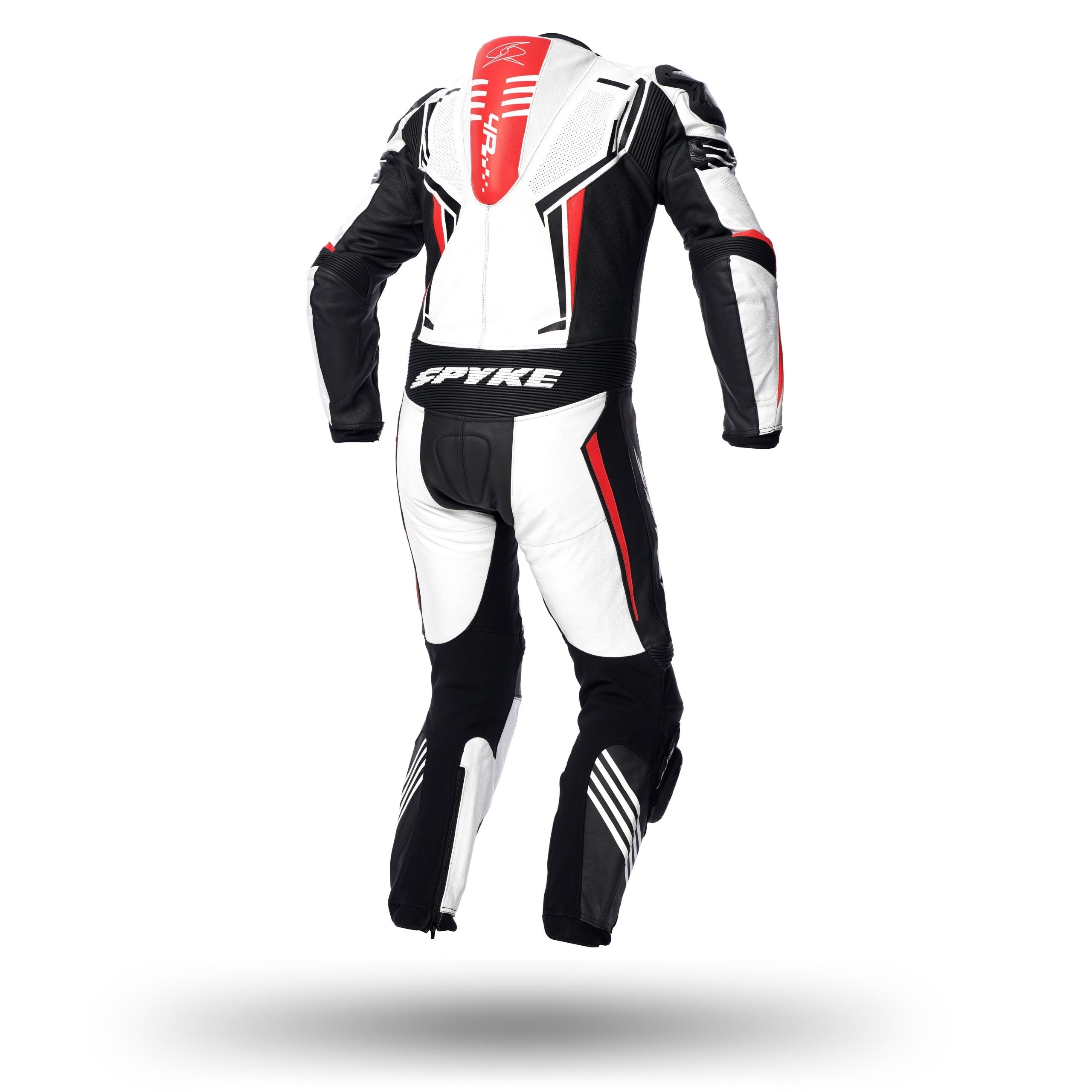 SPYKE ASSEN RACE 2.0 1 PC Moto Homem Fatos Branco Preto Fluo Vermelho – 2 – Maximomoto PT