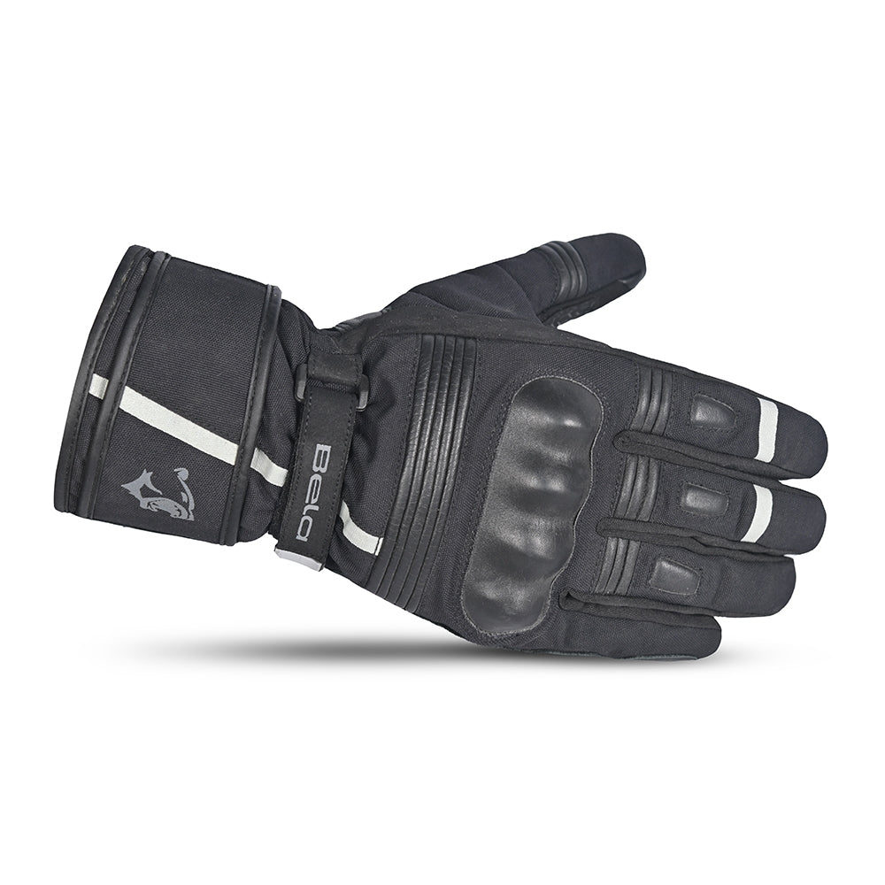 BELA ICE WINTER WP Moto Textile Luvas Preto Cinza