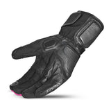 BELA ICE WINTER WP Senhora Moto Textil Luvas Preta Rosa